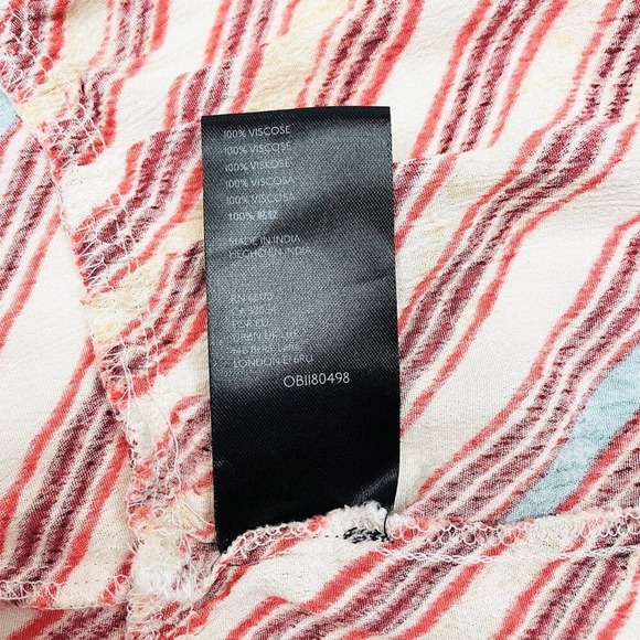 Urban Outfitters Striped Mini Dress Size L Boho Soft Girl Resort Beachy Summer - Picture 11 of 11